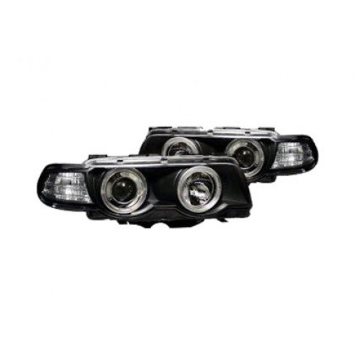 Кристални фарове  Angel Eyes BMW E38  (1998-2001) - черни