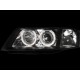 Кристални фарове  AUDI A6 (2001-2003) за фабричен ксенон - черни