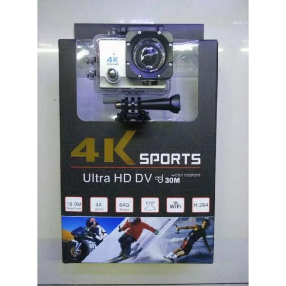 Спортна Екшън Камера с Wi-Fi, 60fps 4K Ultra HD - с дистанционно управление
