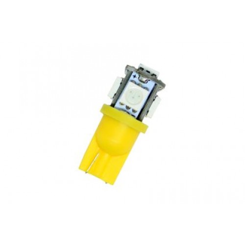Лед крушки тип T10 с 5 SMD диода 4300K