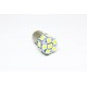 Диодна крушка тип BA15S с 13 SMD диода единична светлина Жълт