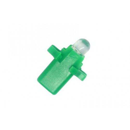 Лед крушки тип B8.3D 12V / 2W зелен