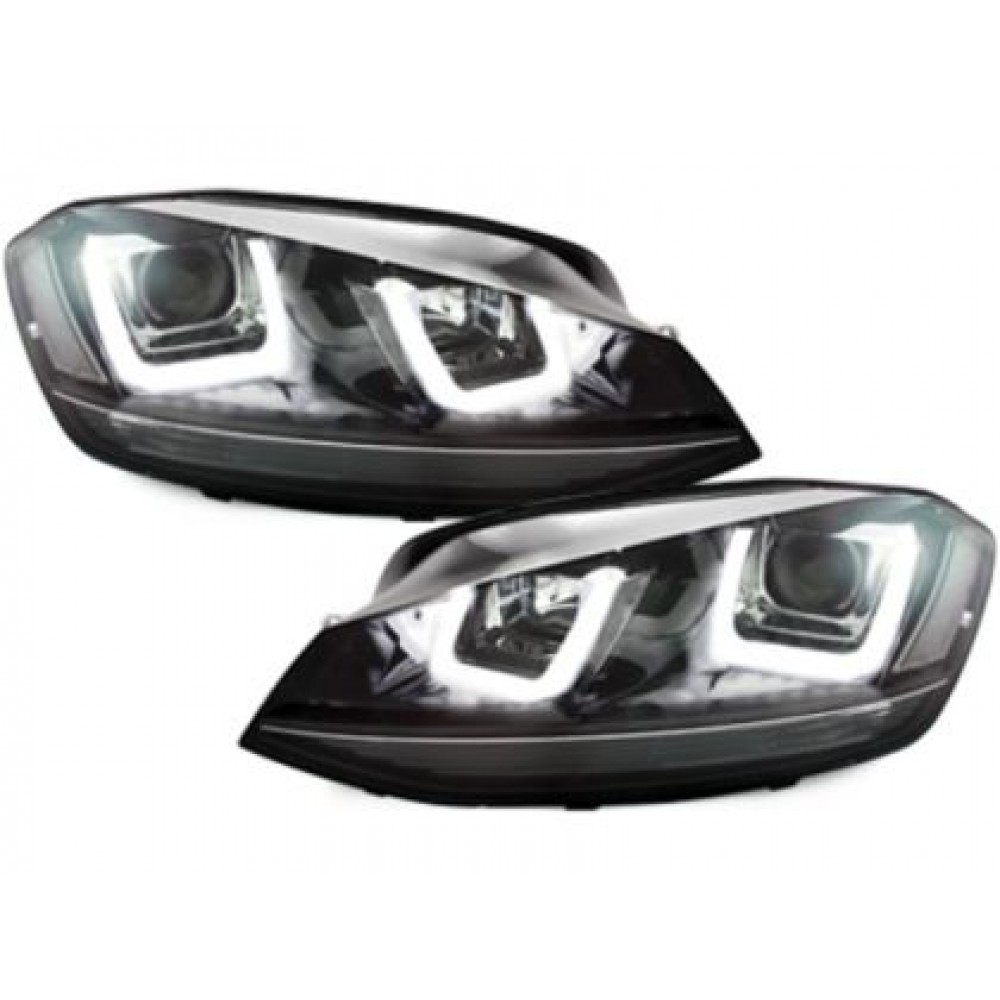 Тунинг фарове за VW GOLF 6 - GOLF 7 Design с черна лайсна