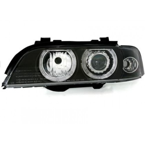 Кристални фарове  Angel Eyes BMW E39  (1995-2000) - черни
