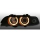 Кристални фарове  Angel Eyes BMW E39  (1995-2000) - черни