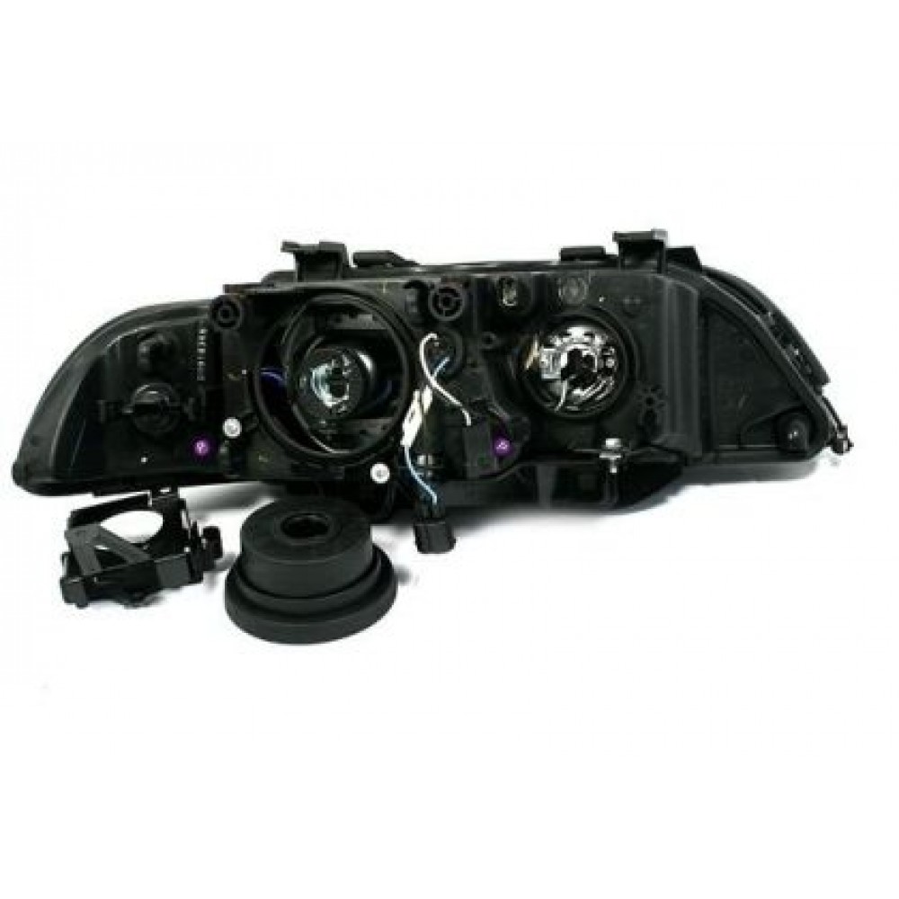 Кристални фарове  Angel Eyes BMW E39  (1995-2000) - черни
