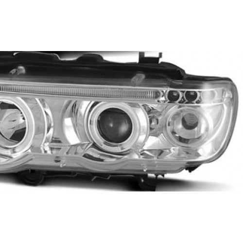 Кристални фарове  Angel Eyes BMW X5  (99-03) - хром
