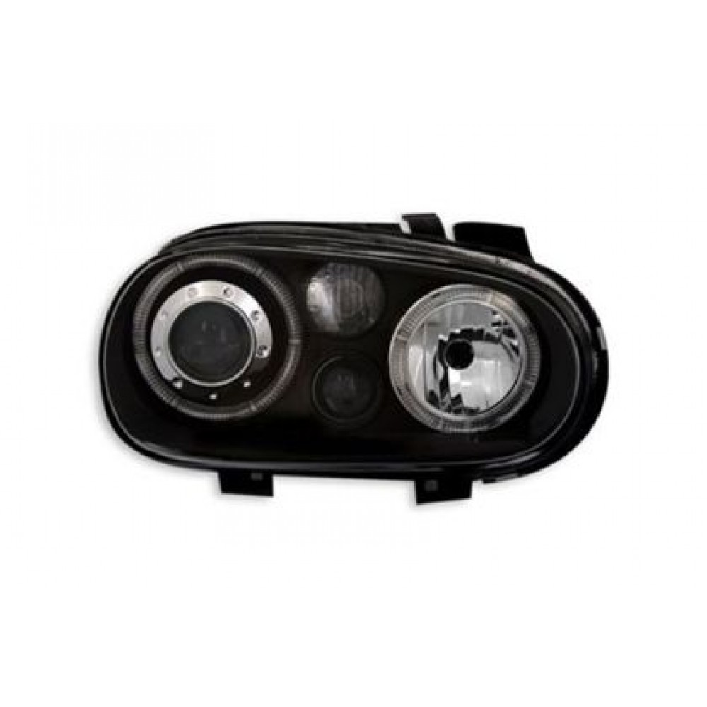 Кристални фарове  Angel Eyes GOLF IV R32  - черни