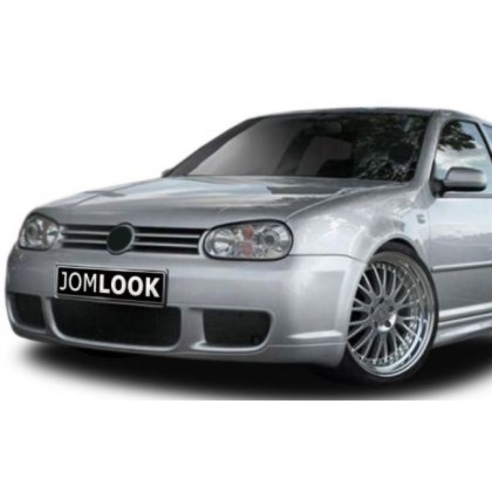 Предна броня за Golf 4 - R32 Дизайн с метални решетки - Jom
