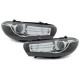Кристални фарове с диоди VW SCIROCCO  (2008+) - черни