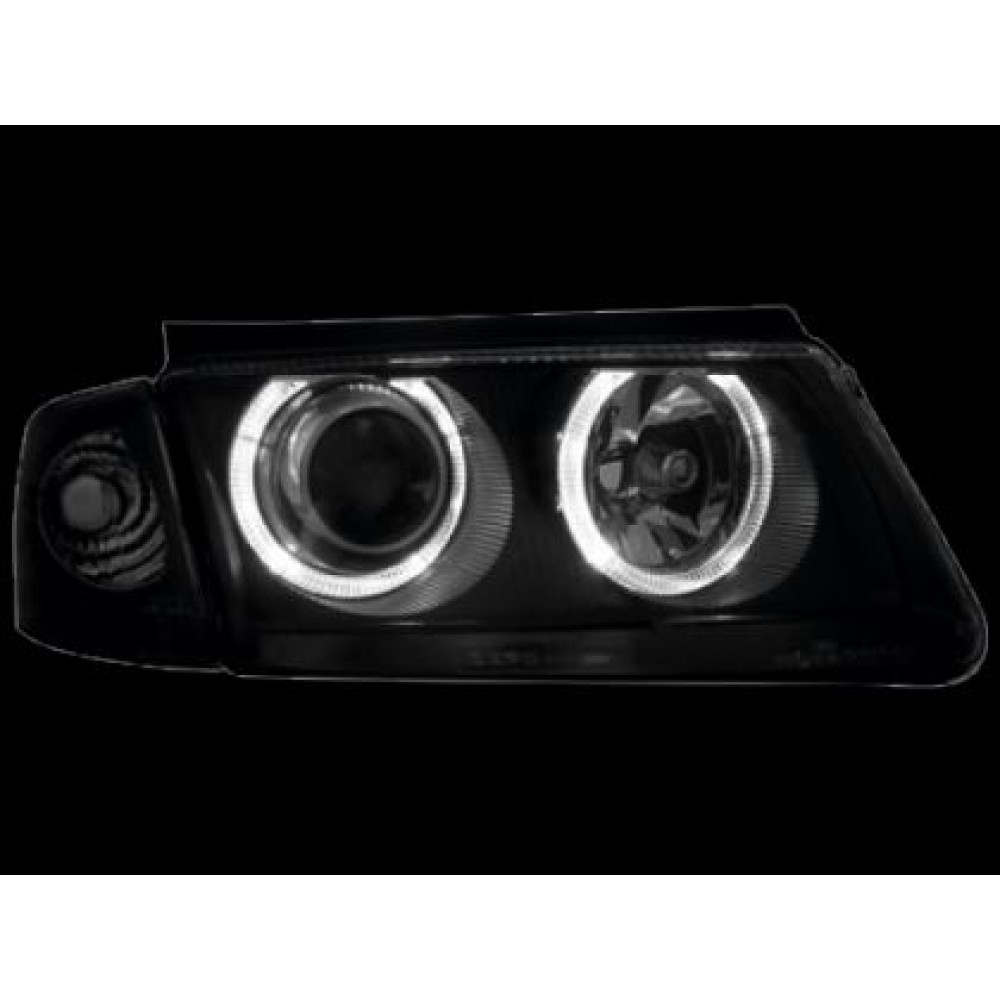 Кристални фарове  Angel Eyes VW PASSAT 3B/ B5 (1997-2000)  - черни