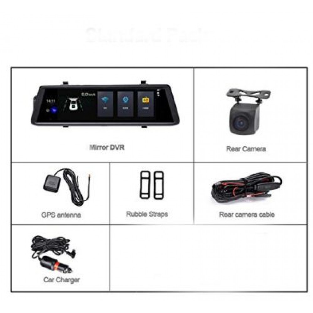Видеорегистратор с Android, GPS, WI-FI, Bluetooth, FM Transmiter, камера за задно виждане и 3G Internet