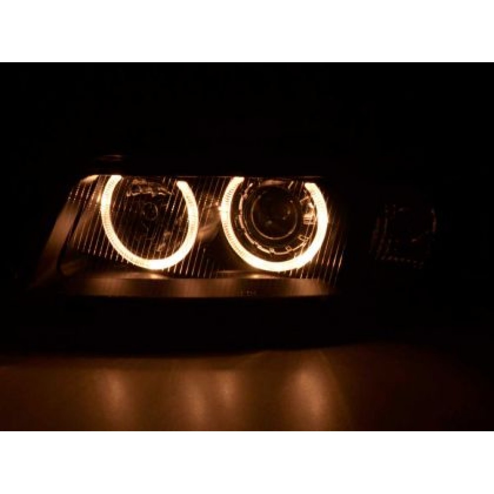Кристални Фарове за Бора VW BORA - черни