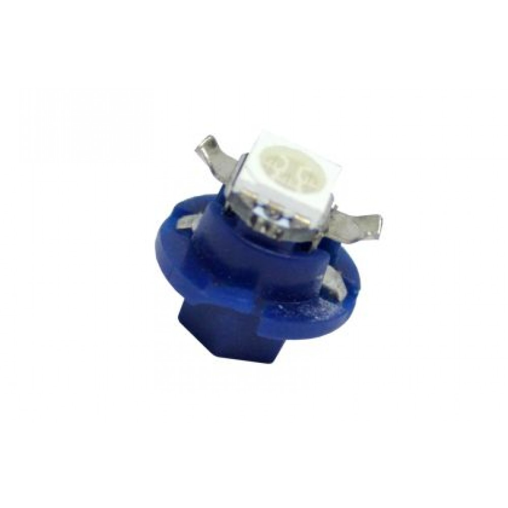 Диодна крушка тип B8.4D 12V / 2W с 1smd 5050 - синя