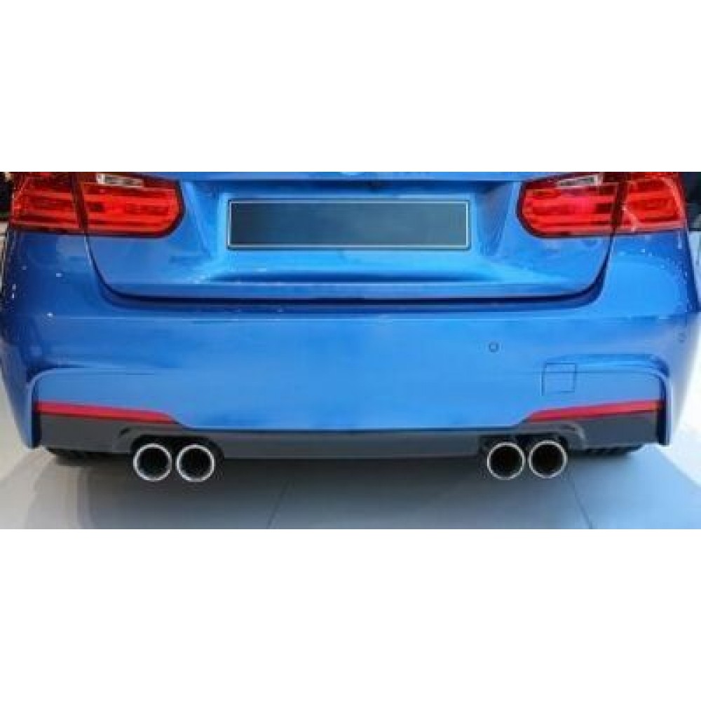 Дифузьор за BMW F30 (2011+) - M-Tech двоен с голям отвор