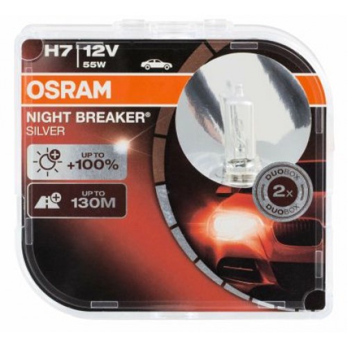 Халогенна крушка Н7 - Osram Night Braker Silver - 2бр. блистер