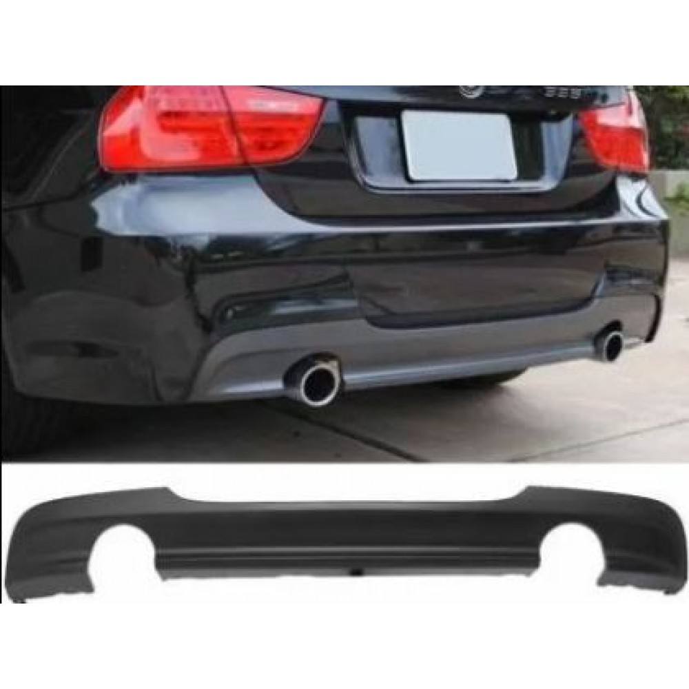 Дифузьор за задна броня BMW E90 (2005-2012) - M-Tech - двоен за двоен накрайник
