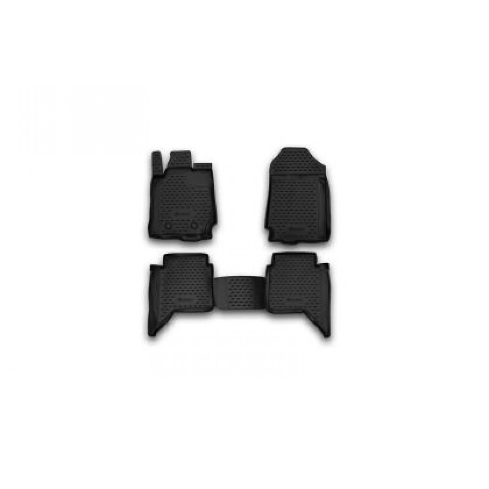 3D Гумени стелки за FORD Ranger 4 doors (2011-2020) 4 pcs.