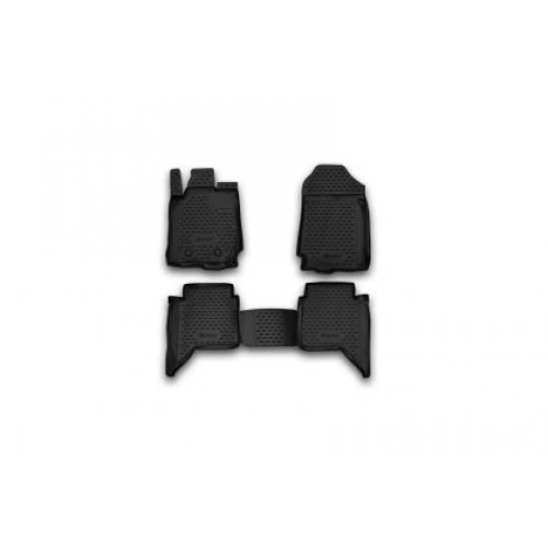 3D Гумени стелки за FORD Ranger 4 doors (2011-2020) 4 pcs.