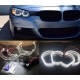 Диодни Ангелски Очи  за BMW E90 - U-Design Crystal бели