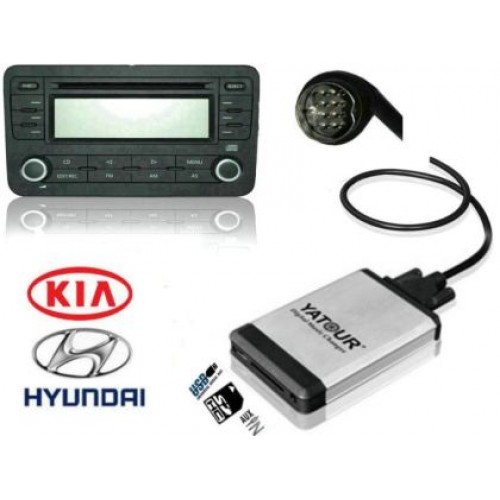 USB / MP3 Changer с Bluetooth* за HYUNDAI COUPE, SONATA, SANTA FE, TUCSON, MAXIMA, ACCENT - 8 pin