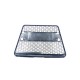 Решетка без емблема Audi A6 4F (2004-2008) - silver рамка RS Look