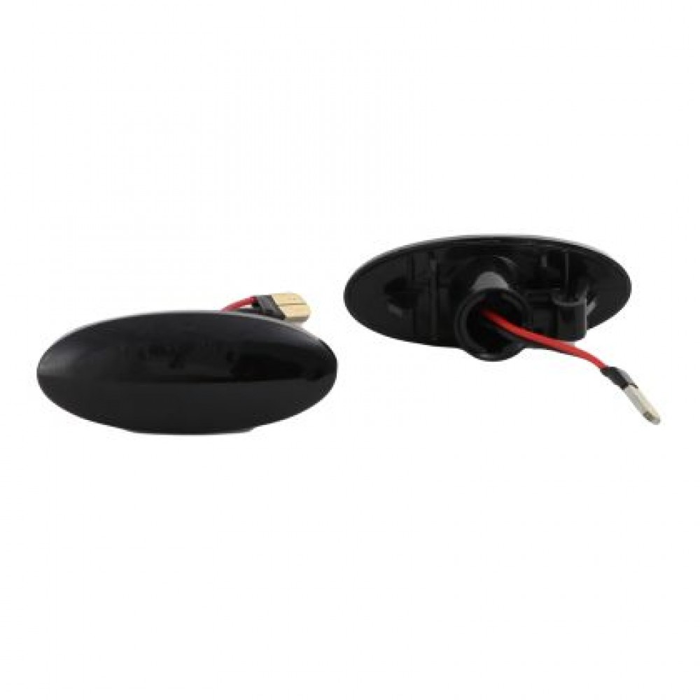 Диодни мигачи за Suzuki Grand Vitara, Swift, SX4, Jimny / Nissan Juke, Leaf, Micra, Qashqai, Note, X-Trail, Qube / Opel Agila - с бягащ мигач Dynamic smoke