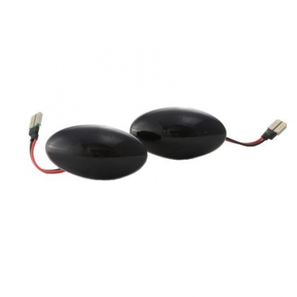 Диодни мигачи за калник за Mini Cooper R55,R56,R57,R58,R59 (2006-2013) - опушени с бягащ мигач