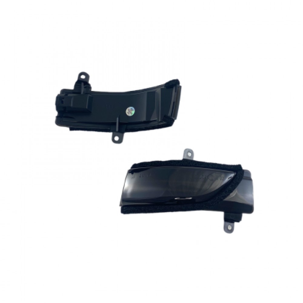 Диодни мигачи за странични огледала за Subaru Forester (2013-2018), Impreza (2012-2018), Legacy (2012-2019), Outback (2010-2019), WRX (2015-2019) - опушени с бягащ мигач