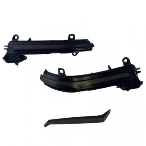 Диодни мигачи за странични огледала за BMW i3, X1 E84, E90, F20, F21, F22, F23, F30, F31, F34, F32, F33, F10, F11, F07, F01, D02, D04 (2011-2019) - опушени с бягащ мигач