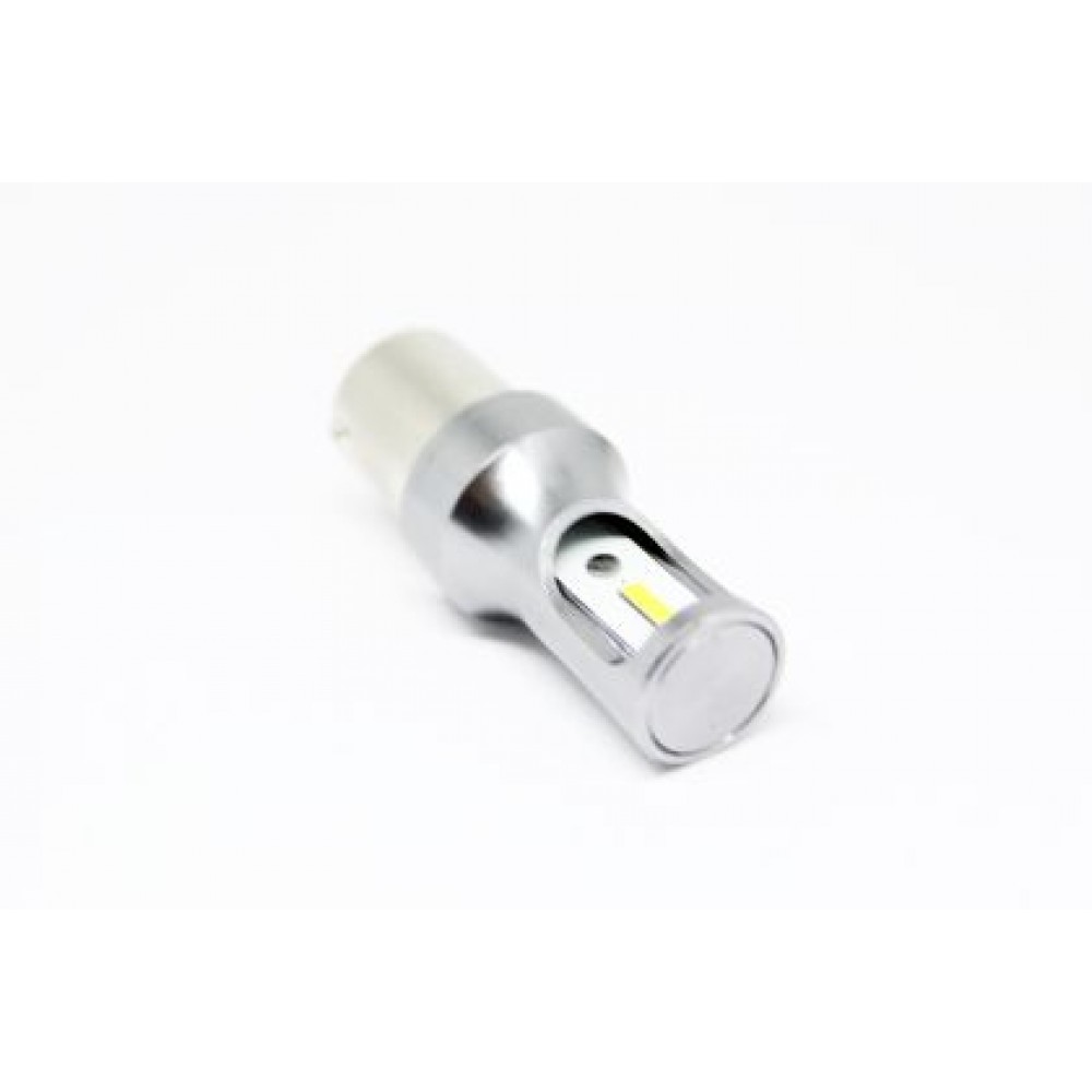 Диодна крушка BA15S с 2 1860 chip super bright диода с Canbus- единична светлина Бял