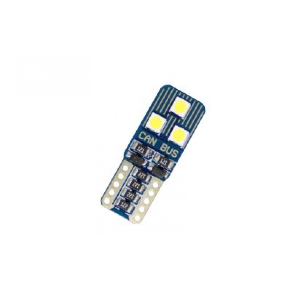 Лед крушки тип T10 с 6 диода 3030 - Canbus