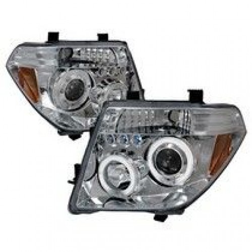 Кристални фарове за Nissan Navara / Pathfinder (2005-2009) - хром