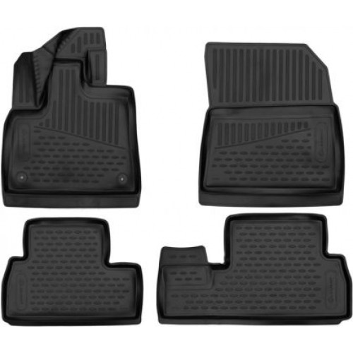 3D Гумени стелки за CITROEN Berlingo III / PEUGEOT Partner III / OPEL Combo E, / TOYOTA Proace City Verso (2018+) - 5 passengers 4 pcs.