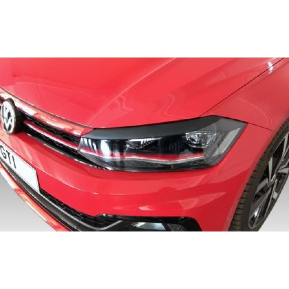 Вежди за фаровете за Polo MK6 (2018+)  - черни