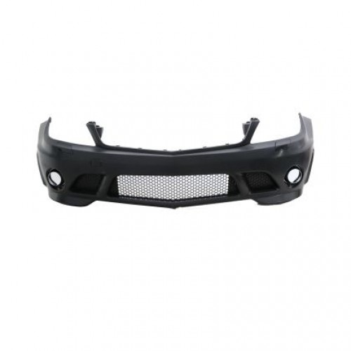 Предна броня за Mercedes C-Class W204 (2007-2011) sedan / combi - AMG look - без халогени и без отвори за парктроник