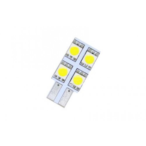 Лед крушки тип T10 с 4 SMD диода от едната страна