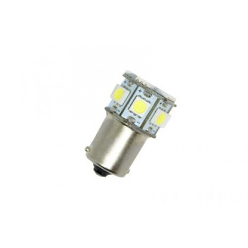 Диодна крушка тип BA15S с 13 SMD диода единична светлина Бяла