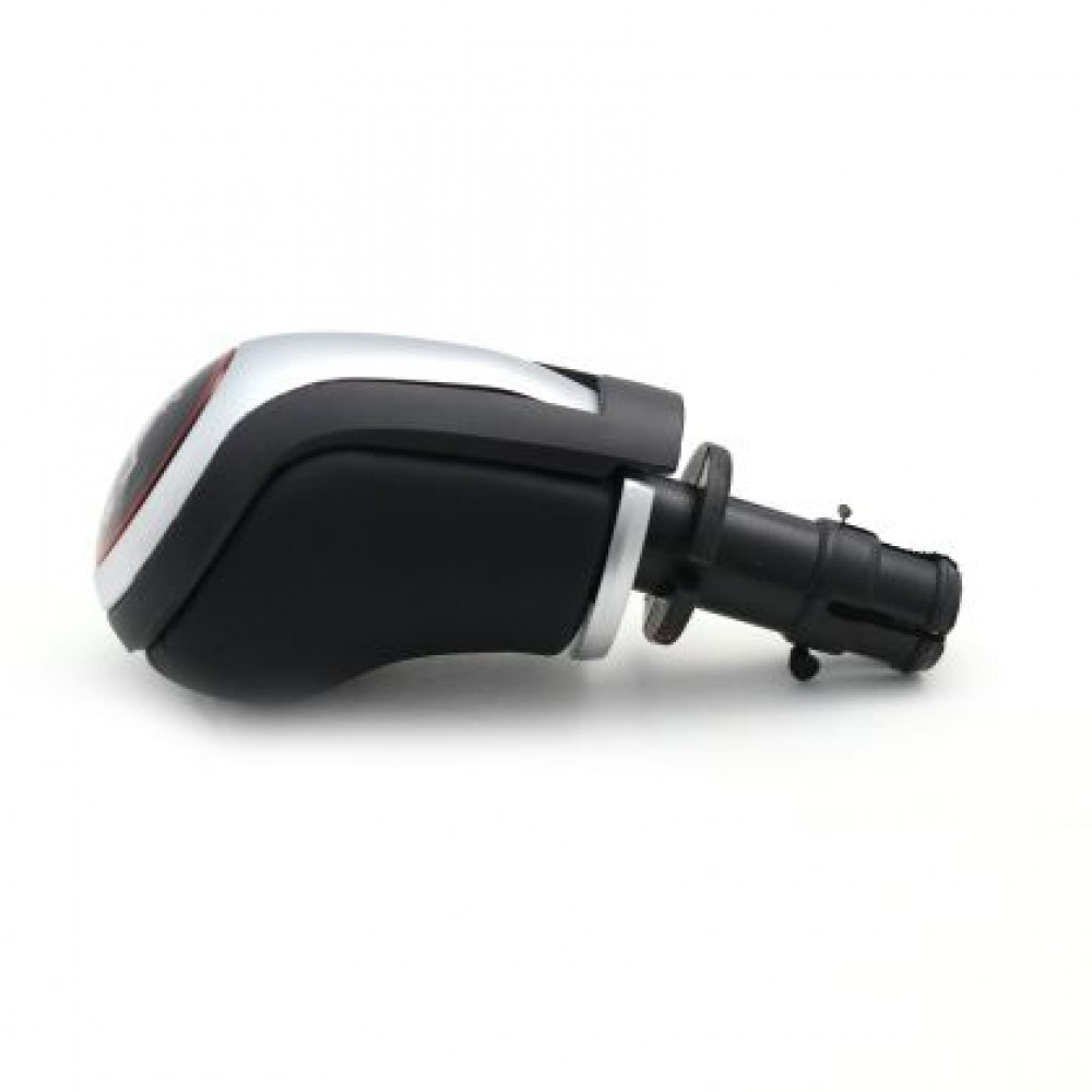 Топка за скоростен лост за VW Golf 5 / 6 / 7 / Scirocco / Jetta / Eos с 6 скорости - черна / силвър