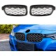 Решетки за BMW F30 (2011+) - Гланц - Diamond Design - хром / черно