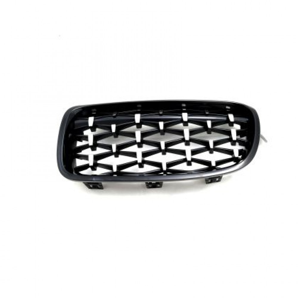 Решетки за BMW F30 (2011+) - Гланц - Diamond Design - хром / черно