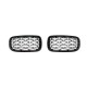 Решетки за BMW X5 F15 / X6 F16 (2013+) - Гланц - Diamond design - хром / черно