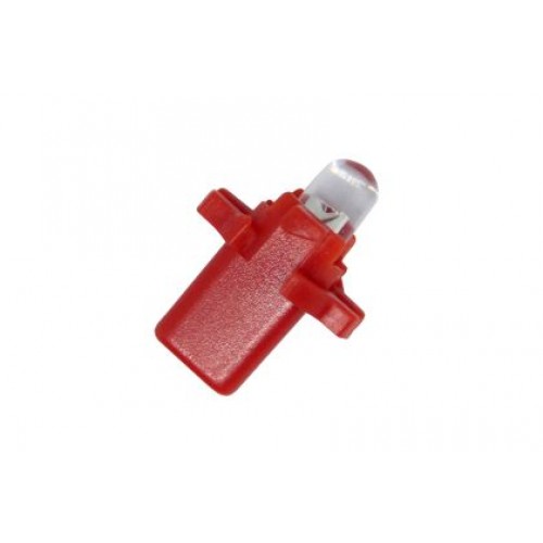Лед крушки тип B8.3D 12V / 2W червен