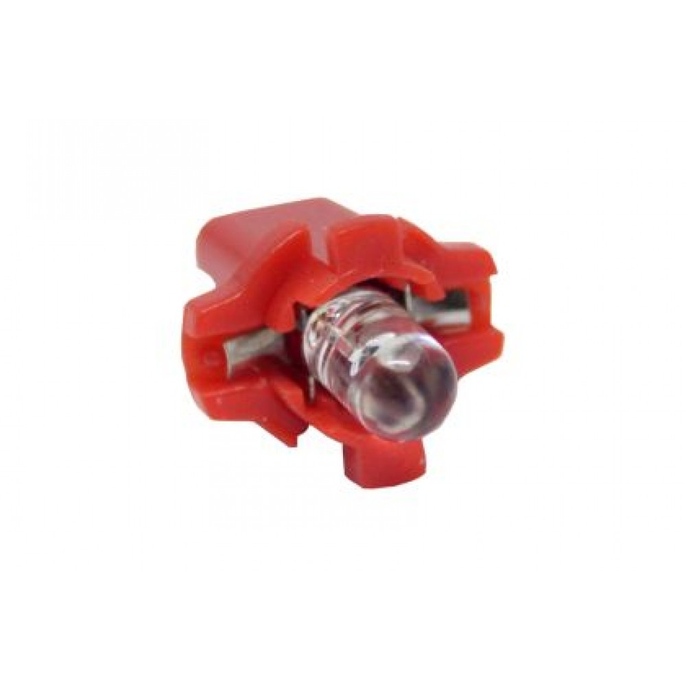 Лед крушки тип B8.3D 12V / 2W червен