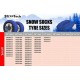 Текстилни вериги за сняг Streetech - син цвят - размер S - 2бр.