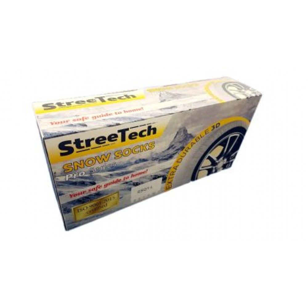 Текстилни вериги за сняг Streetech Pro Series - бял цвят - размер L - 2бр.
