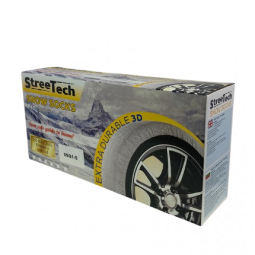 Текстилни вериги за сняг Streetech Pro Series - бял цвят - размер S - 2бр.