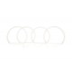 Ангелски Очи CCFL за BMW E46 седан, комби (1998-2005) / купе (1998-2003) с 4 големи ринга по 144mm - Бял цвят
