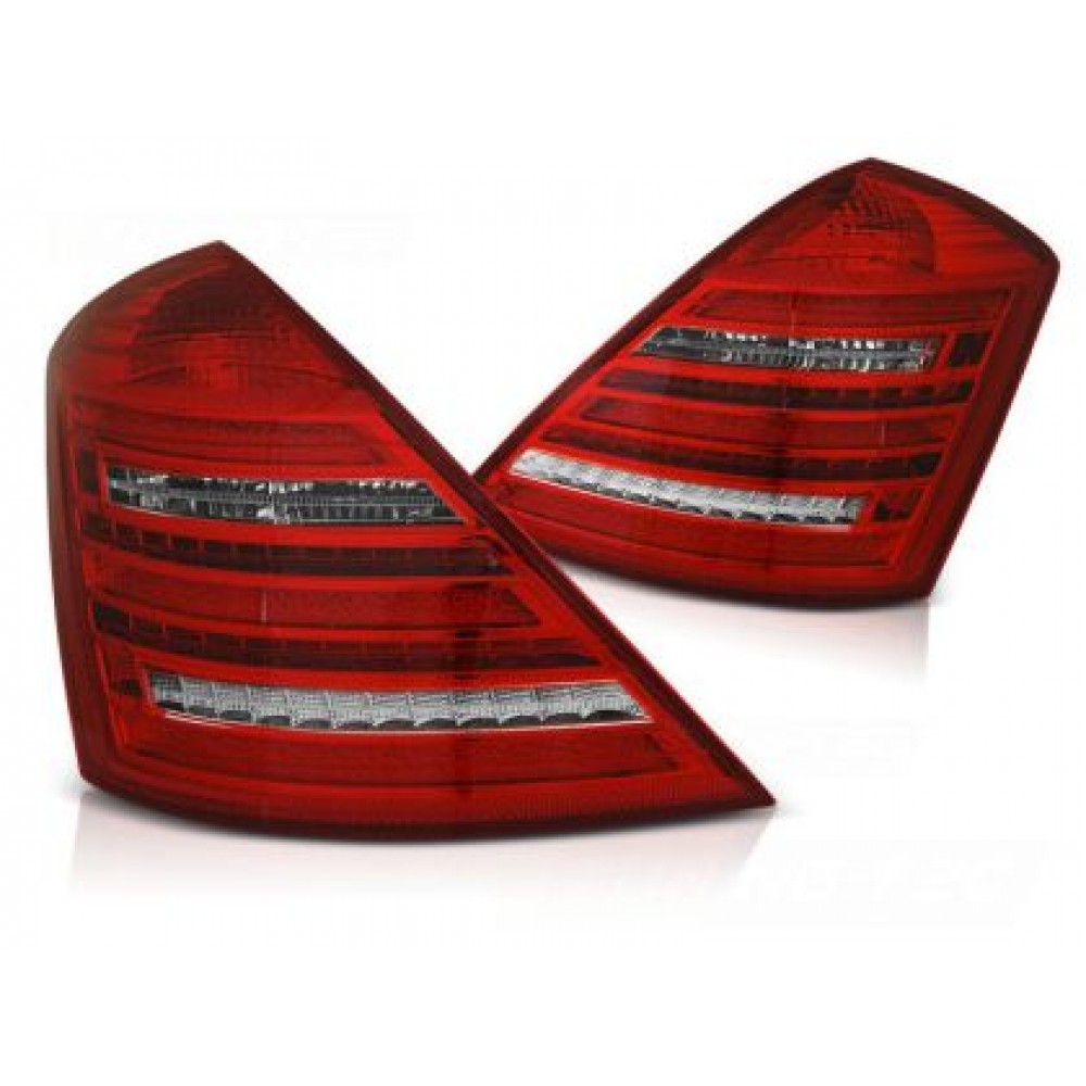 Диодни стопове за Mercedes W221 S-Class (2005-2011) - фейслифт дизайн W222 с бягащ мигач