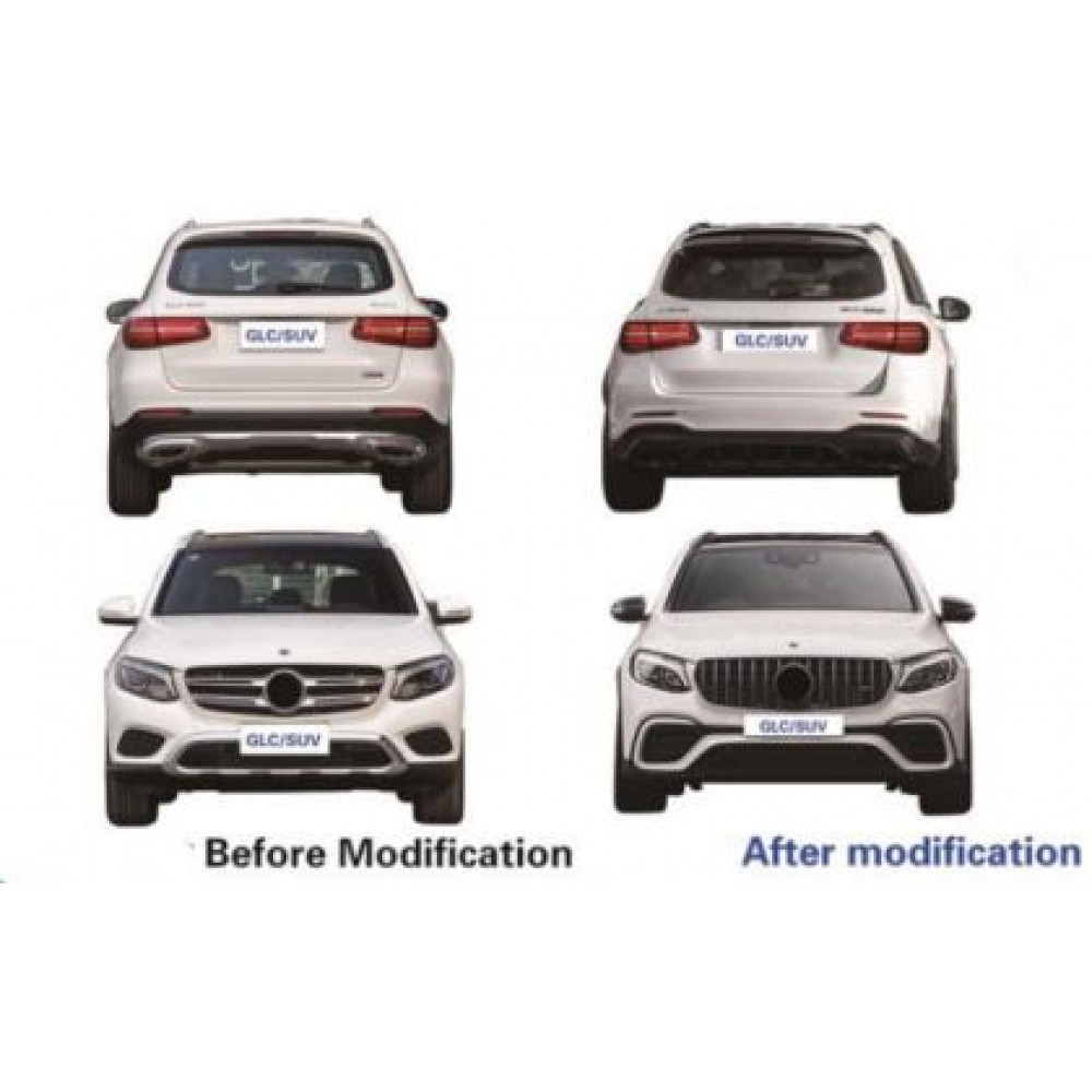 Body Kit - AMG Пакет за Mercedes GLC SUV X253  (2015-2019) - AMG S63 Design